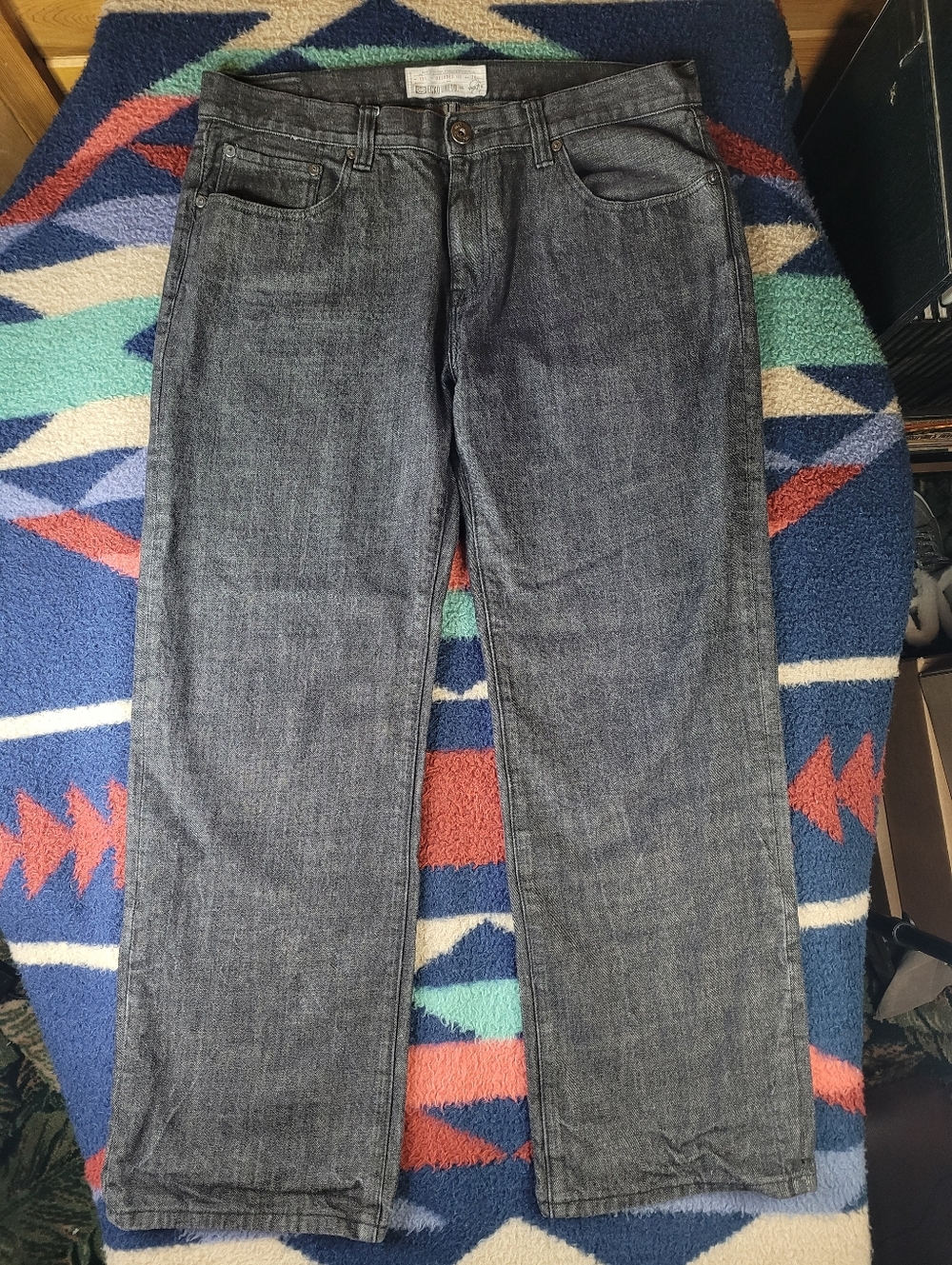 Ecko Unltd. Jeans Mens 36x29 Black Relaxed Fit No. 759 Straight Leg